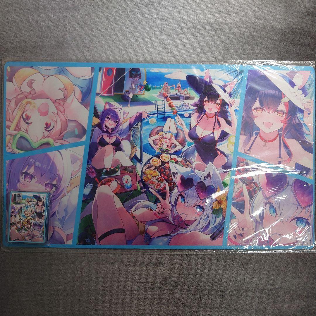 α3 ホロライブ プール&水着 フブキ&ミオ&おかゆ&ころね スリーブ&プレマ