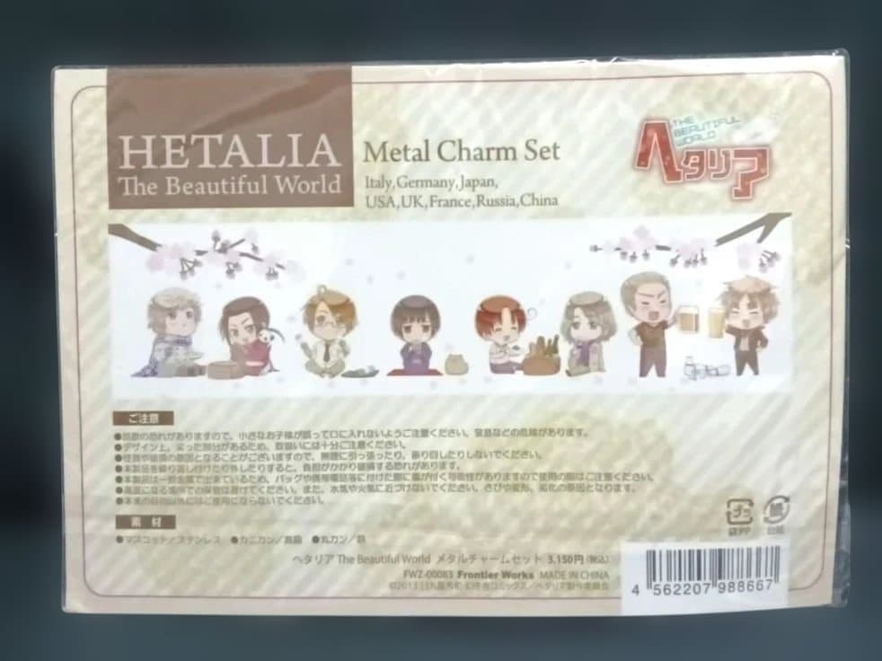 ヘタリア メタルチャームセット 8個入り