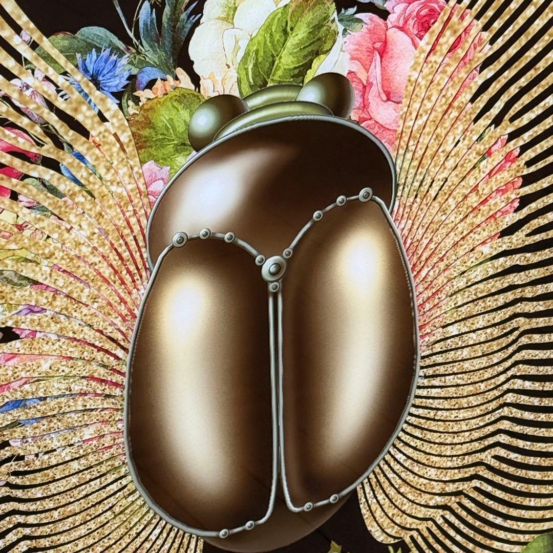 H112KZ6b 展示品 KARE カレ ガラスアート ビートルフラワー