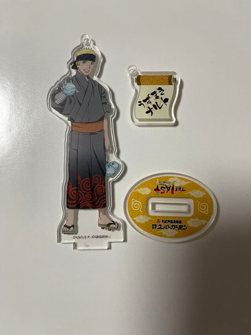 NARUTO 大江戸温泉　うずまきナルト　アクリル　チャーム　スタンド