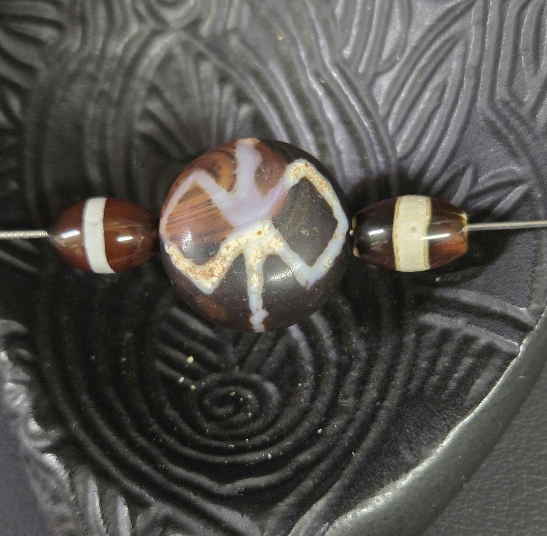 969　天珠　金剛杵天珠　羊眼　板眼　一線　dzibeads！