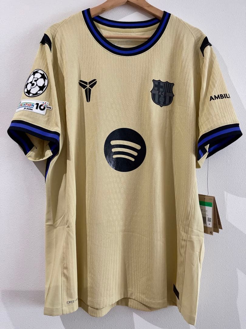 新品未使用タグ付 バルセロナ 25/26 アウェイ オーセンティック CL仕様