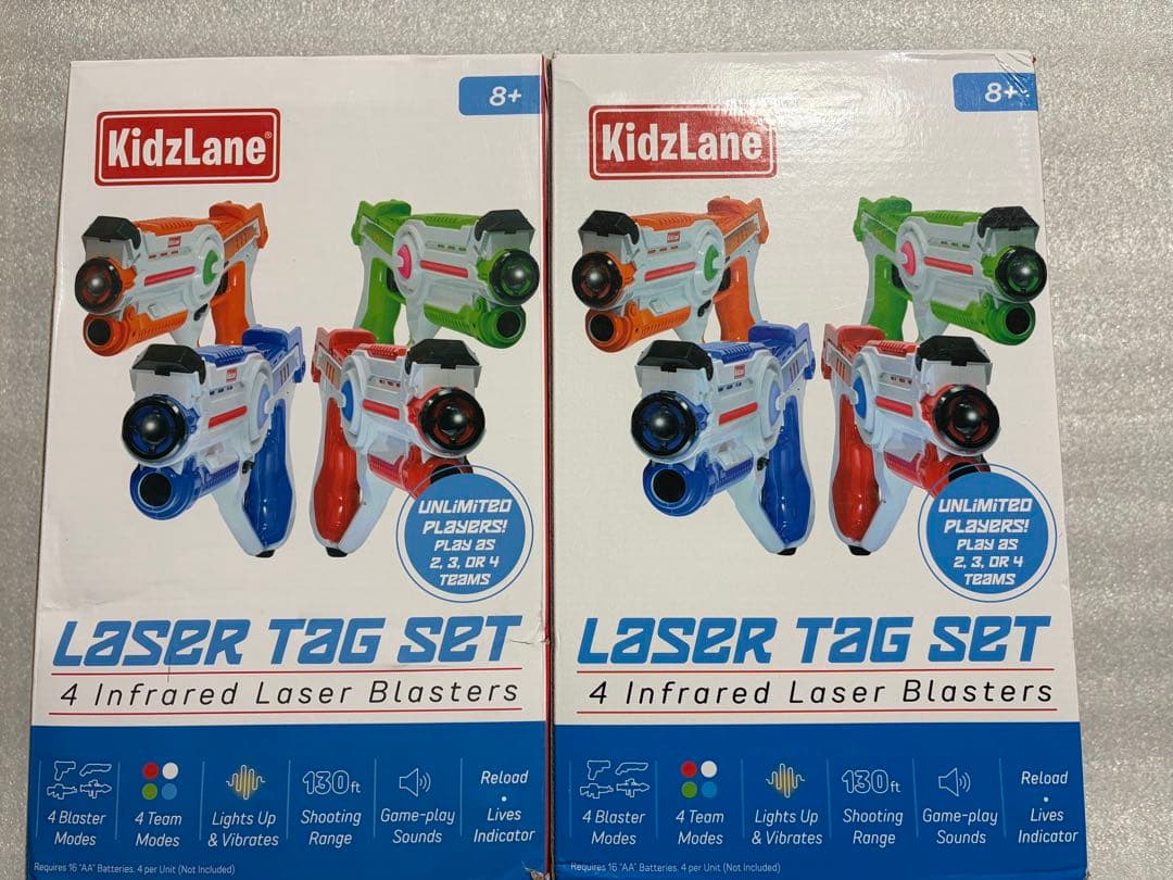 キッズレーン　レーザータグガン　８丁セット