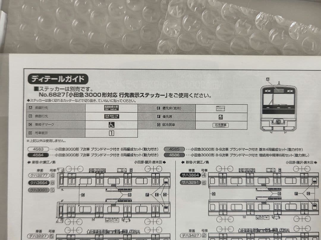 グリーンマックス 4583 小田急3000形 7次車
