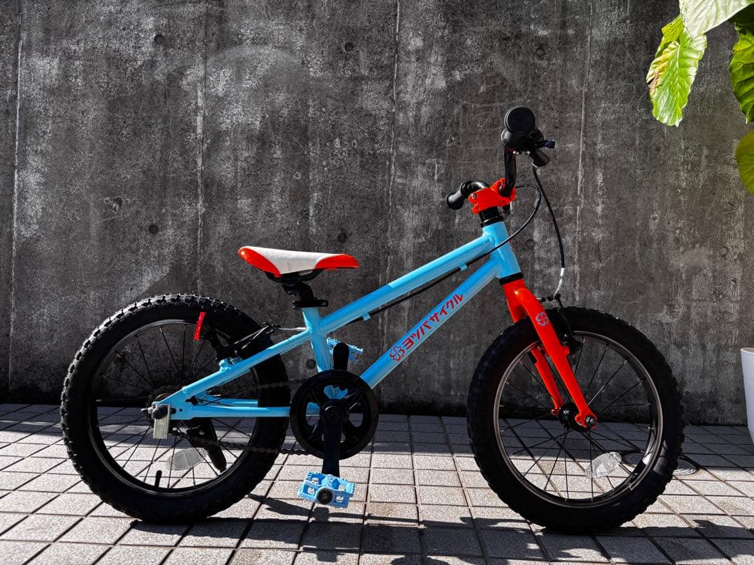 ※可能な限り引き取り※ヨツバサイクル　ラムネブルー　16インチ　メンテ済