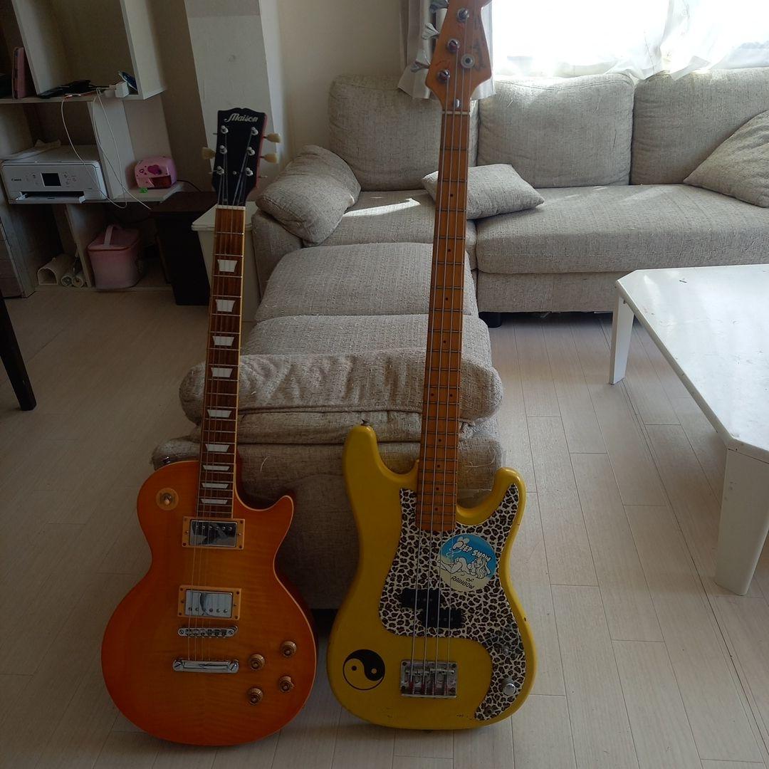 Maison レスポールタイプ エレキギター サミック エレキベースセット