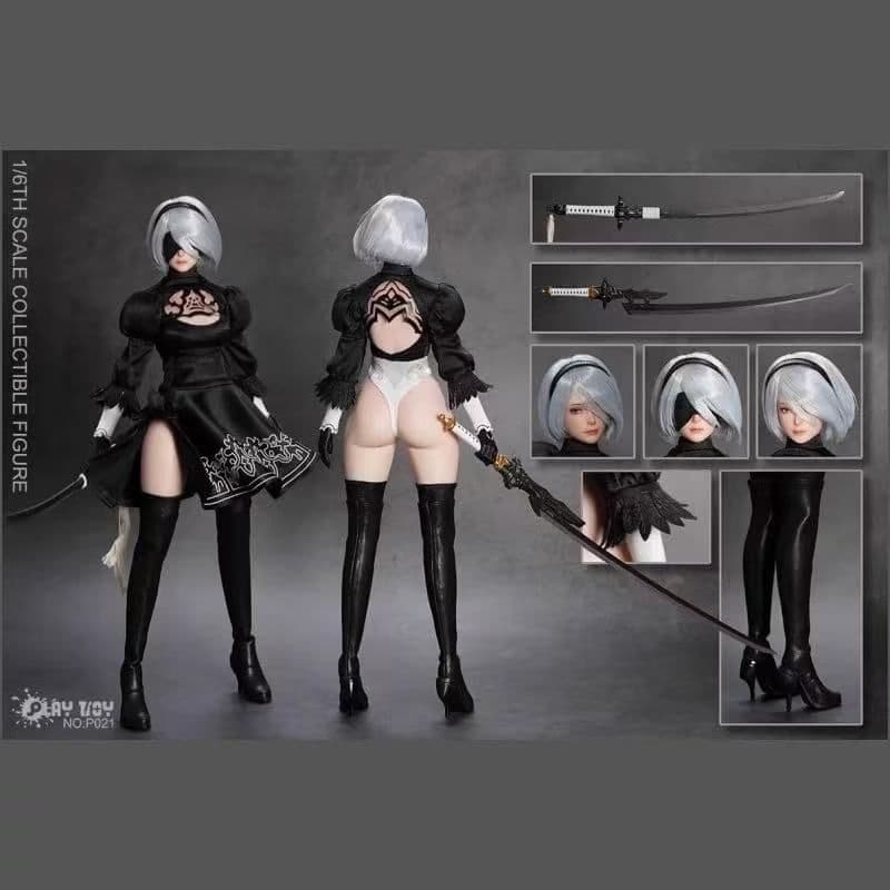 PLAYTOY 1/6 2B ニーアオートマタ 眼球可動 アクションドール