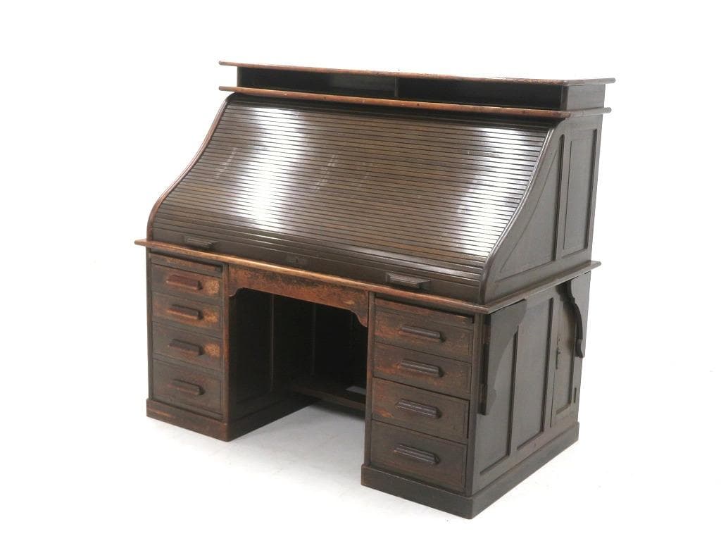 日本の古い　　書斎机　両袖机　和モダン　和製　アンティーク　店舗什器　カフェ