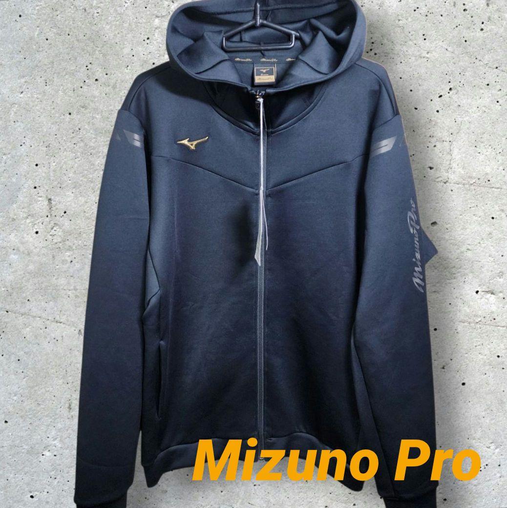 【新品未使用】ミズノプロ ストレッチスウェットフーディ ブラック Oサイズ