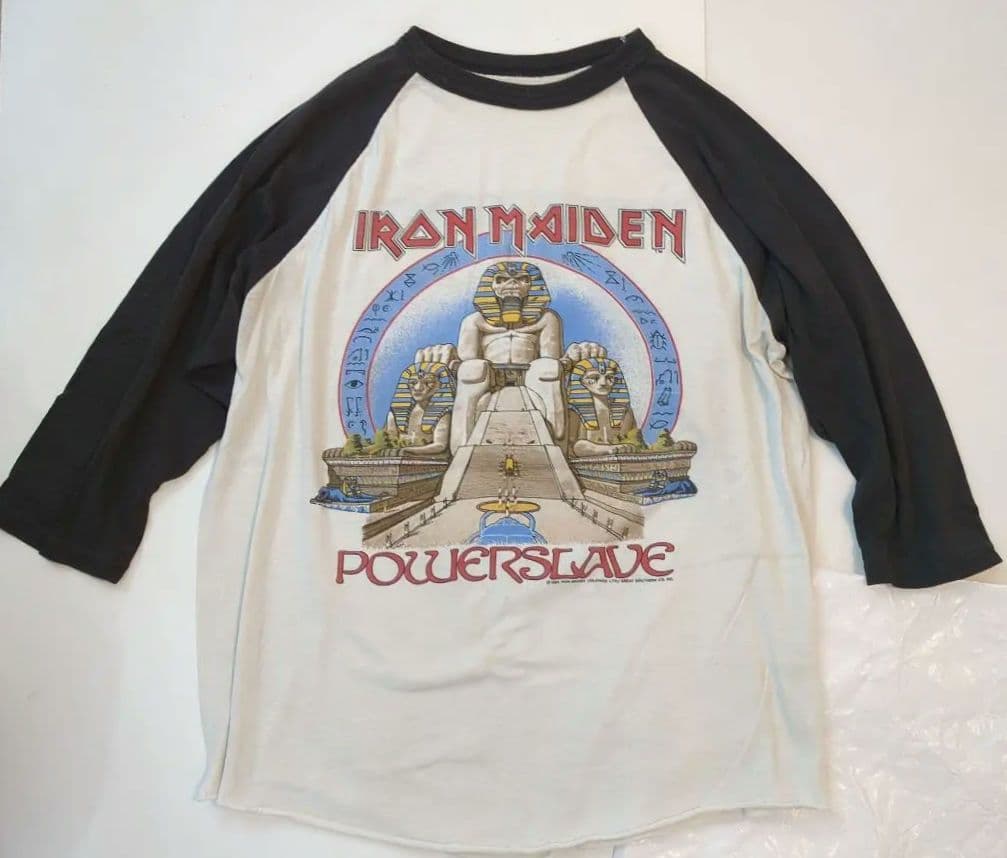 激レア！パキ綿 ヴィンテージ Tシャツ アイアンメイデン パワースレイブ