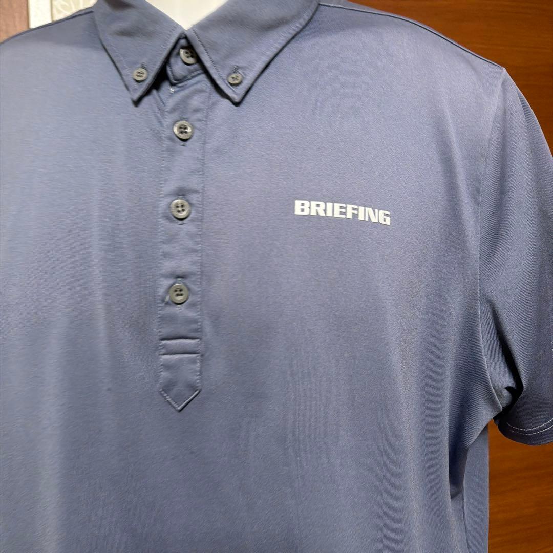 ブリーフィングBRIEFING グレー ポロシャツL