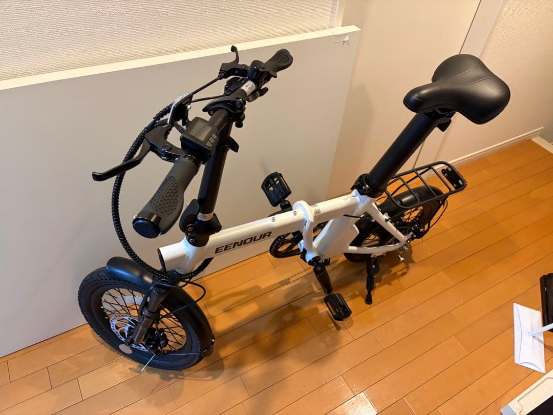 【引取り希望】EENOUR C１折りたたみ電動アシスト自転車　ホワイト