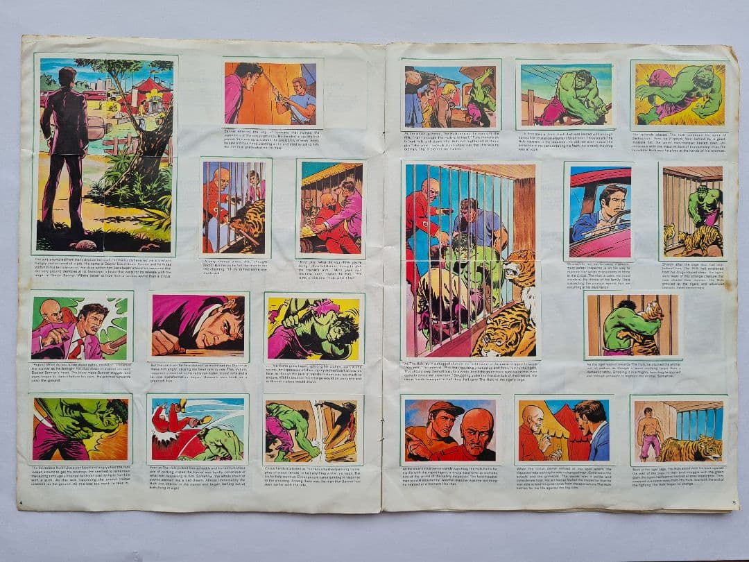 その他 1979 Incredible HULK picture card album