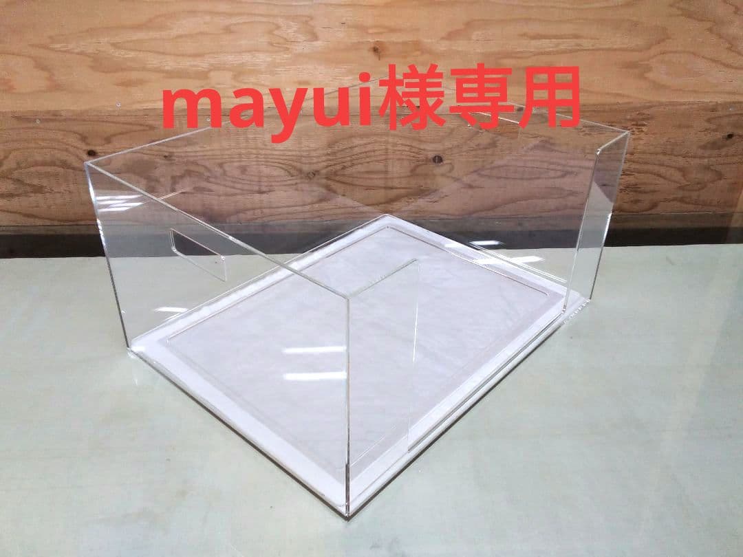 ペットアクリルトイレ　オーダーメイド ICHIGOtype 透明色