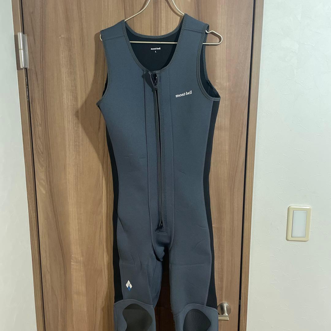 モンベル　mont-bell ロングジョン ウェットスーツ グレー/ブラック