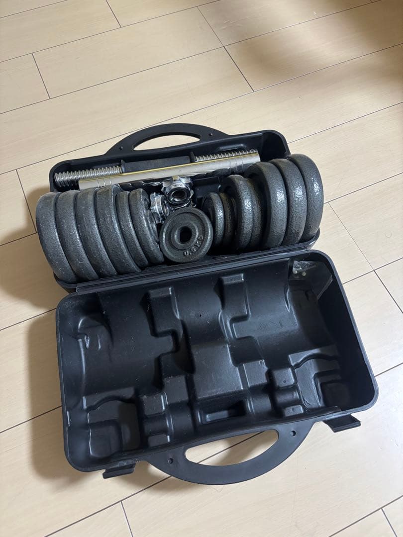 ダンベルプレートセット 30kg 収納ケース付き