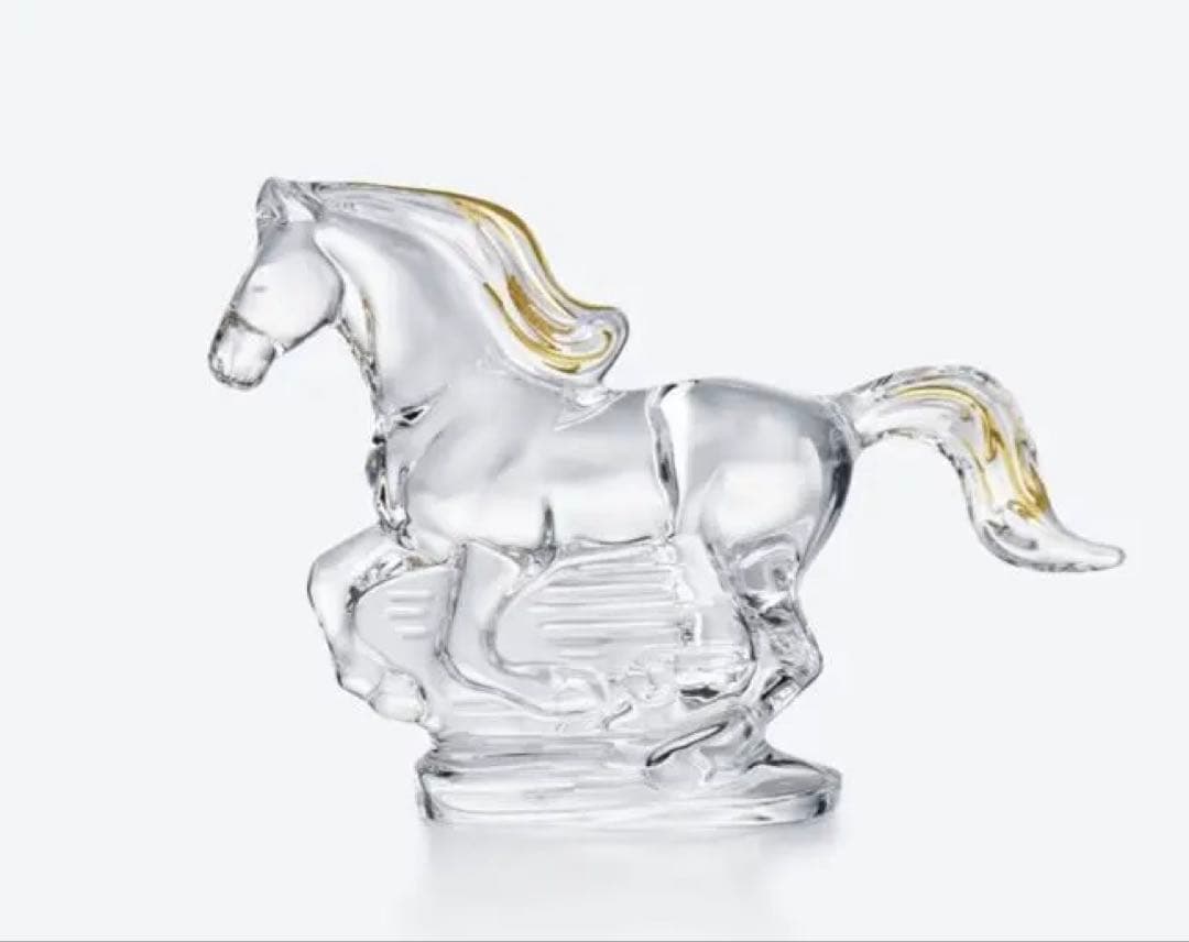 【未使用品】Baccarat 2026干支　馬ゴールド
