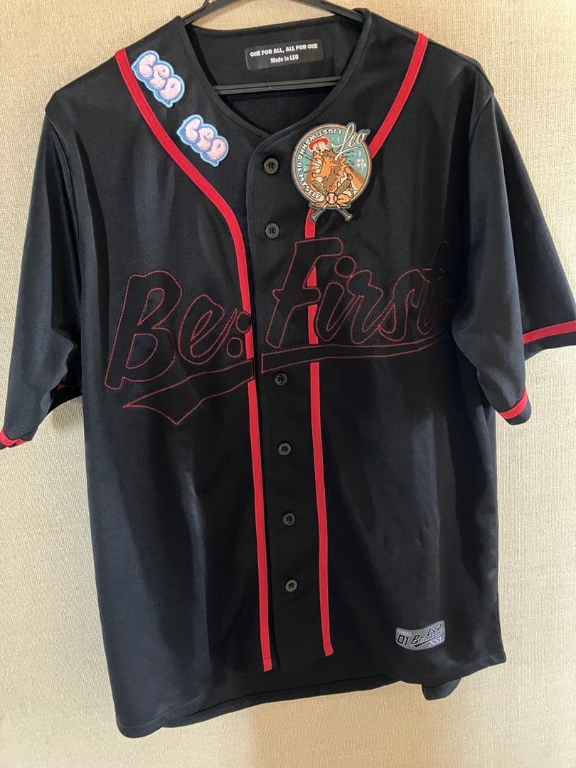 BE:FIRST LEO ベースボールシャツ Mサイズ　もこもこワッペン付き