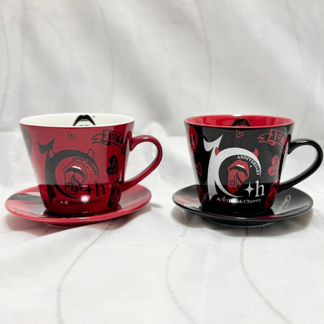 Acid Black Cherry 10周年 カップ＆プレート 赤＆黒セット