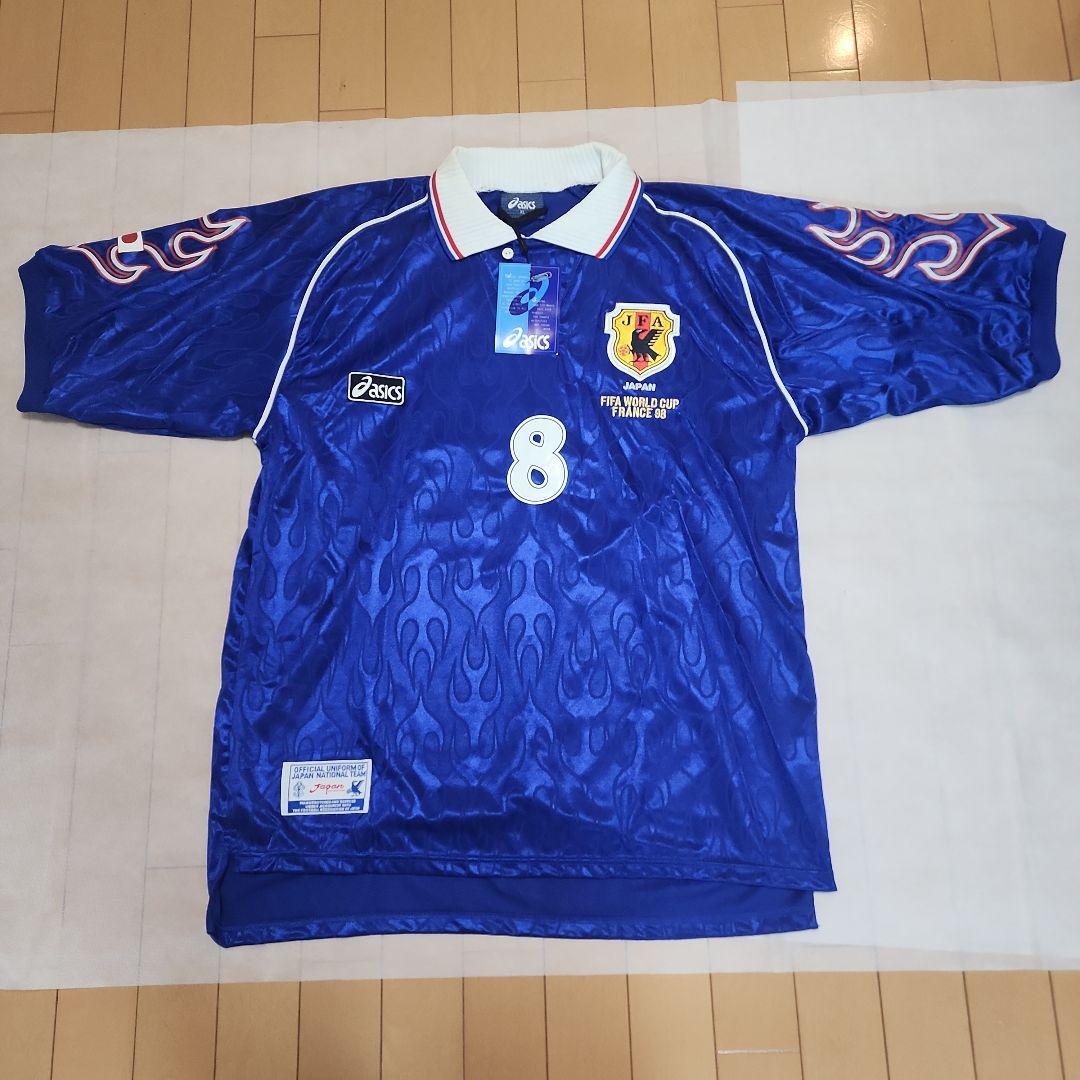 n*8様 98W杯 日本代表 炎 長袖ユニフォーム 中田英寿 #8 新品未使用タ