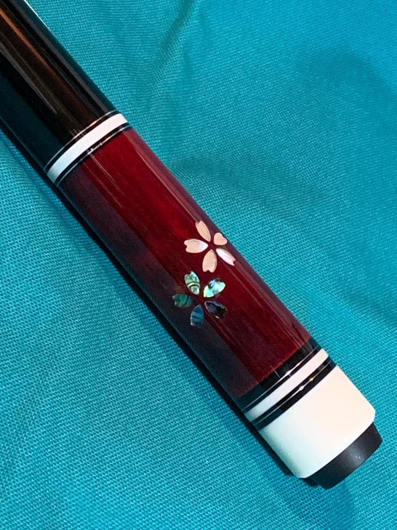 赤【新品】桜インレイ・プレイキュー・ラジアル・12ｍｍ