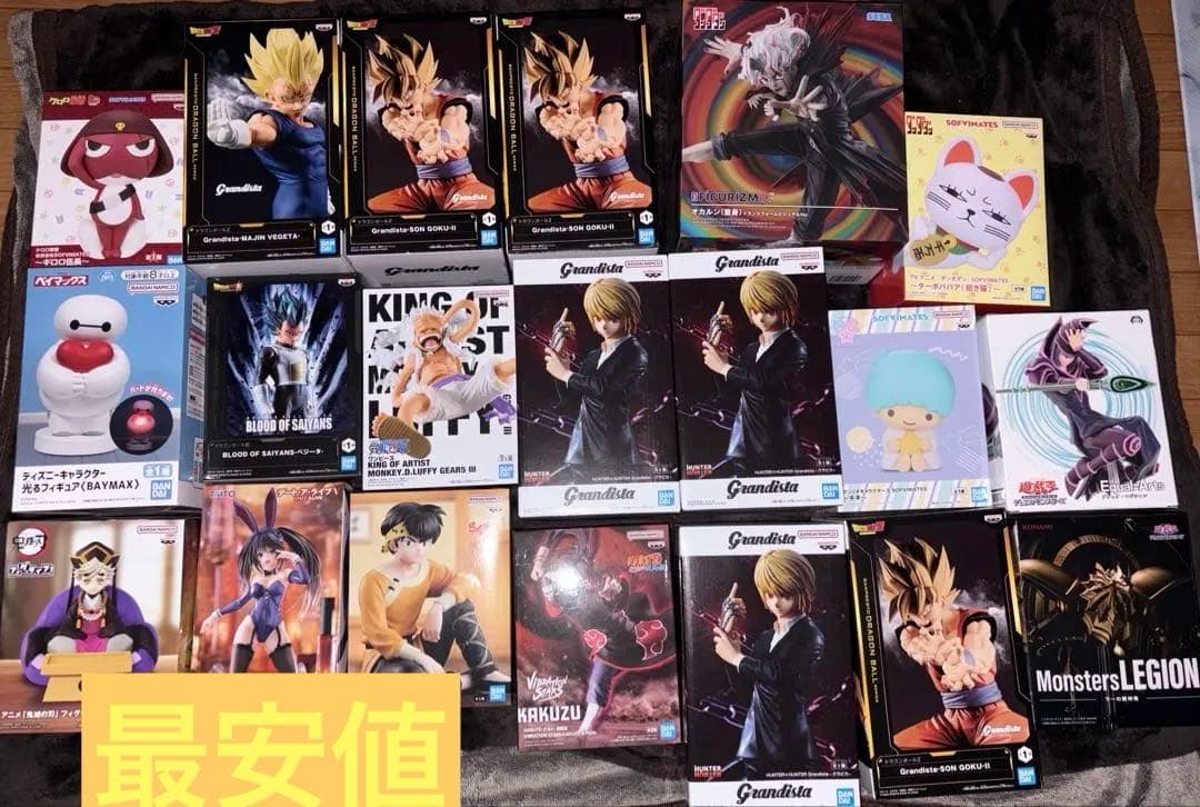 フィギュアまとめ売り20点ドラゴンボール、ワンピース、HUNTER×HUNTER