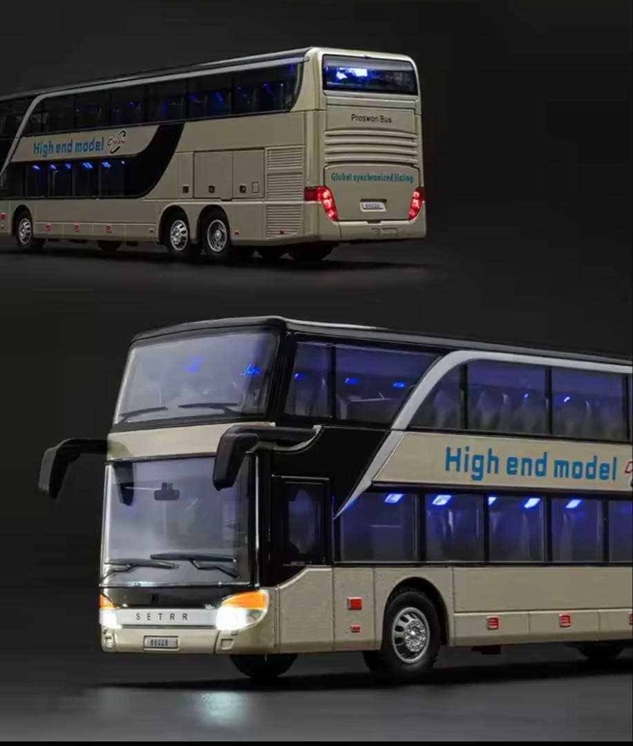 1/30スケールセトラ ダブルデッカーバス 高級モデル