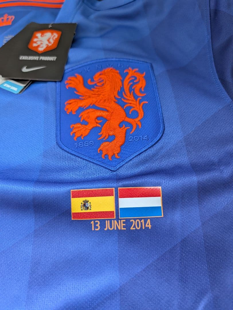 【新品タグ付き】オランダ代表/ファン・ペルシ/アウェイ/2014W杯仕様