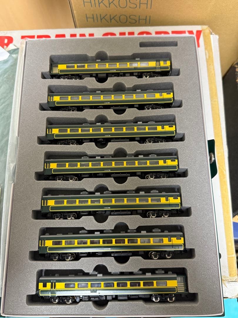 Nゲージ　TOMIXサロンカーなにわ　ケース違い