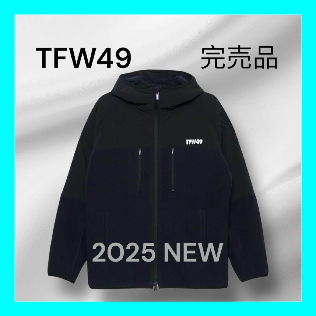新品タグ付き⭐️フリースジャケット⭐️ TFW49⭐️2025NEW⭐️ ブラック