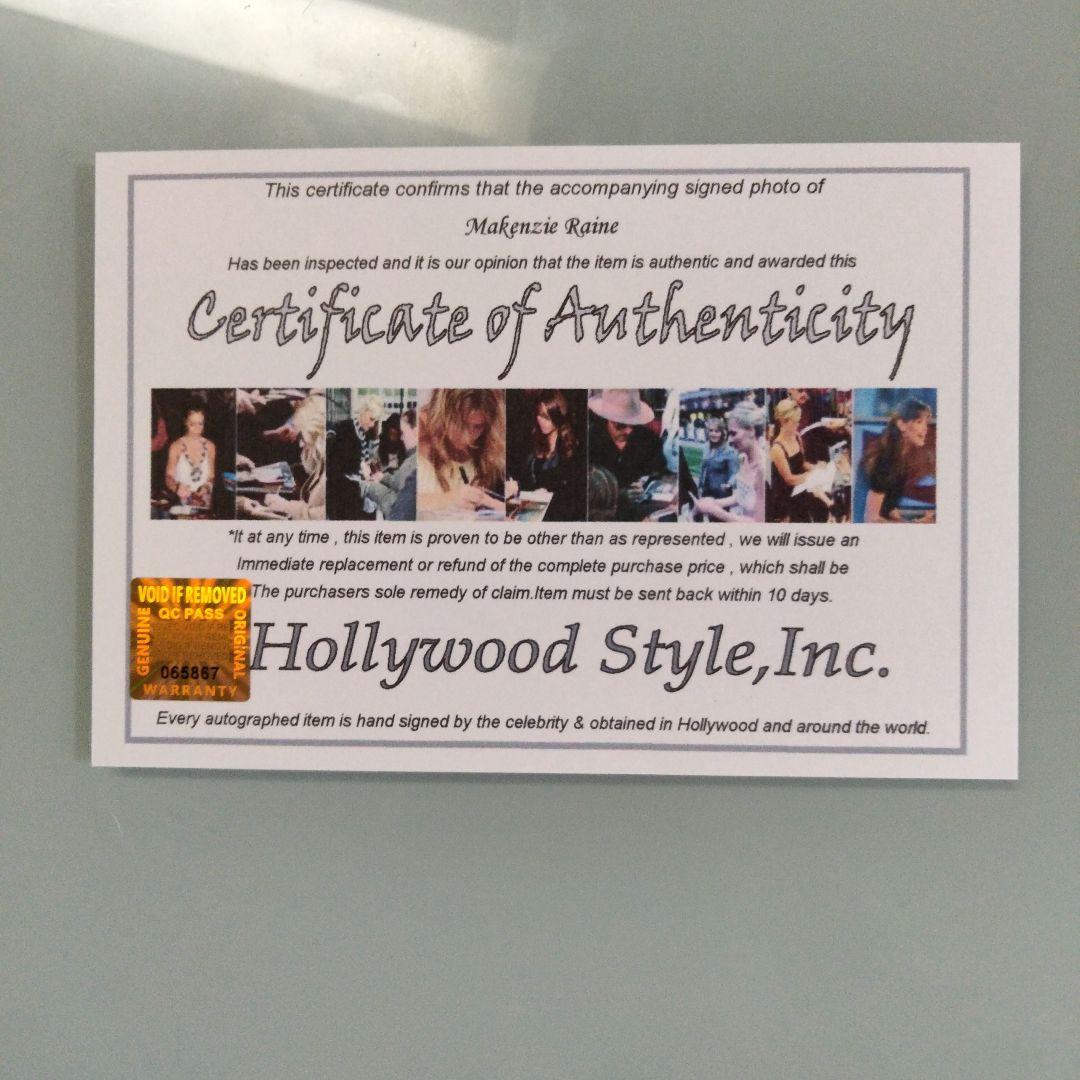セール中…レイン・マッケンジー直筆サイン入り2Lサイズ写真…