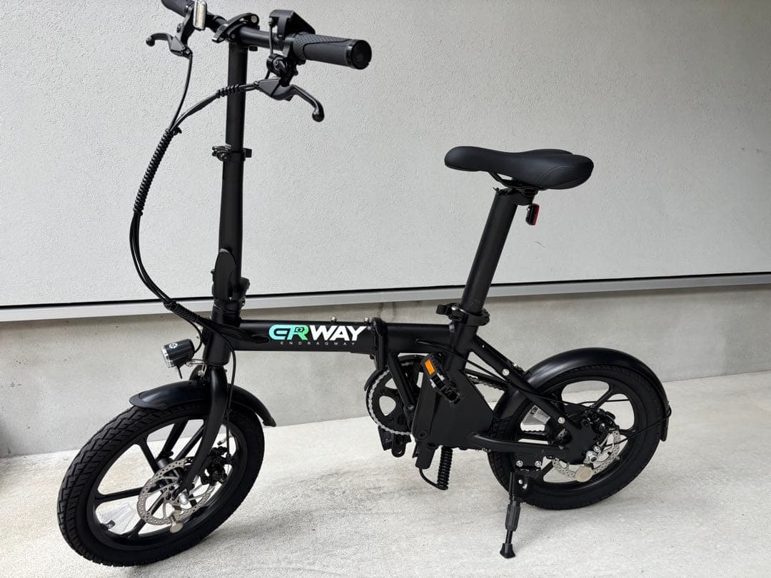 ERWAY A01-Lite 電動アシスト折りたたみ自転車 グレー