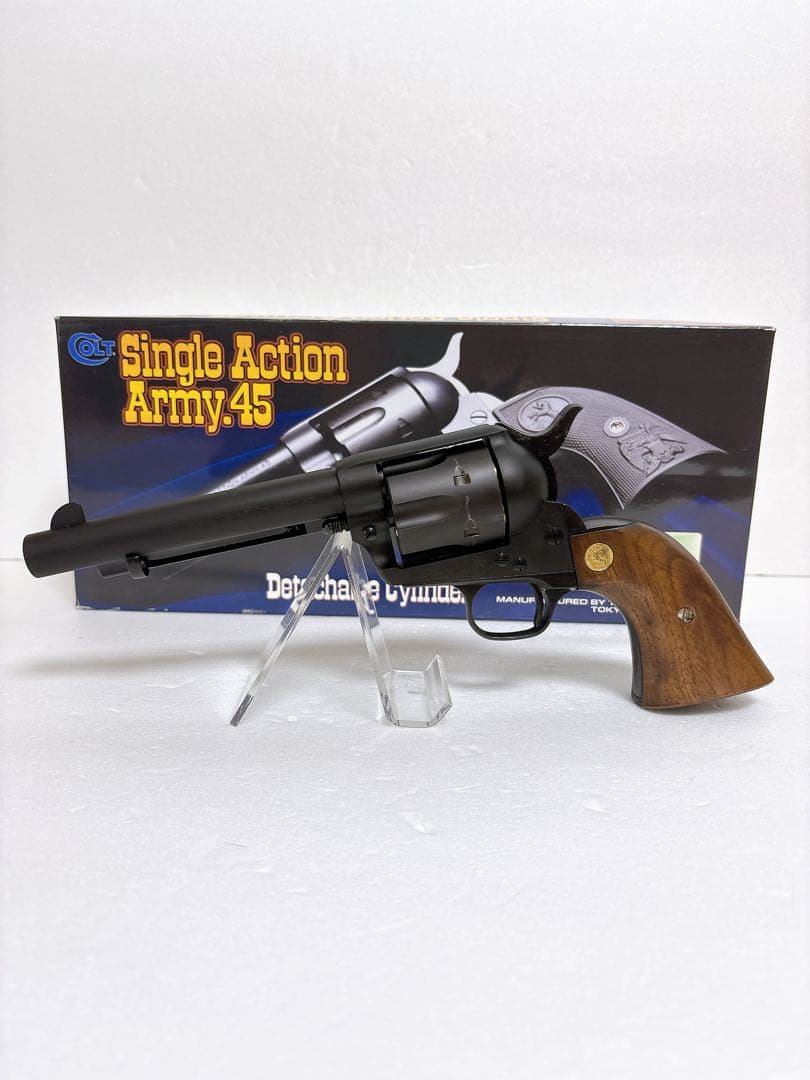 【美品】COLT SAA .45 5-1/2inch 木製グリップ モデルガン