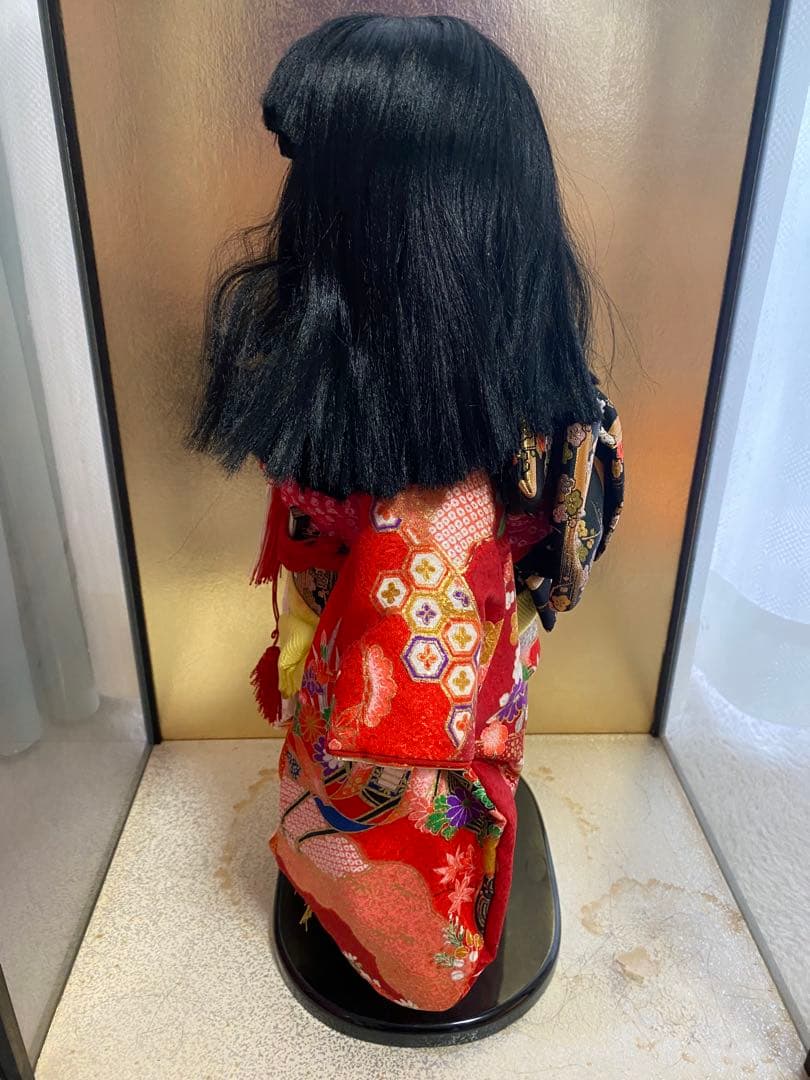 Japanese Antique DOLL 日本人形 ガラスケース付き 市松人形