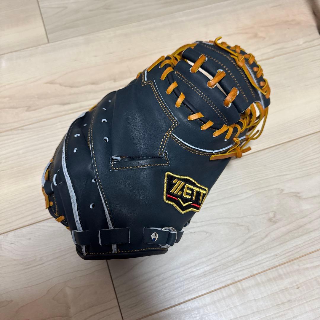 ZETT 軟式　ネイビー　キャッチャーミット　プロステイタス小林型