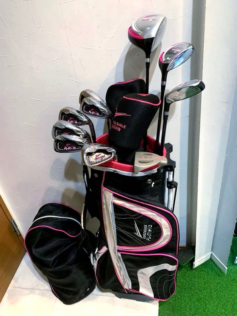 美品　ワールドイーグル　レディースゴルフクラブ 本格フルセット　プロ推進　優しい
