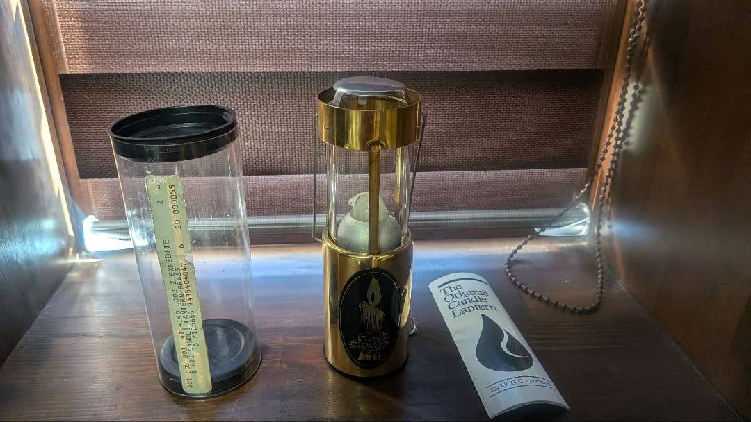 未使用 レア初期型 REI 真鍮製 キャンドルランタン