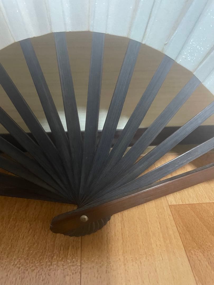 稀少名家盛丙云大师刻 牡丹诗文扇骨美術品 古董品收藏品