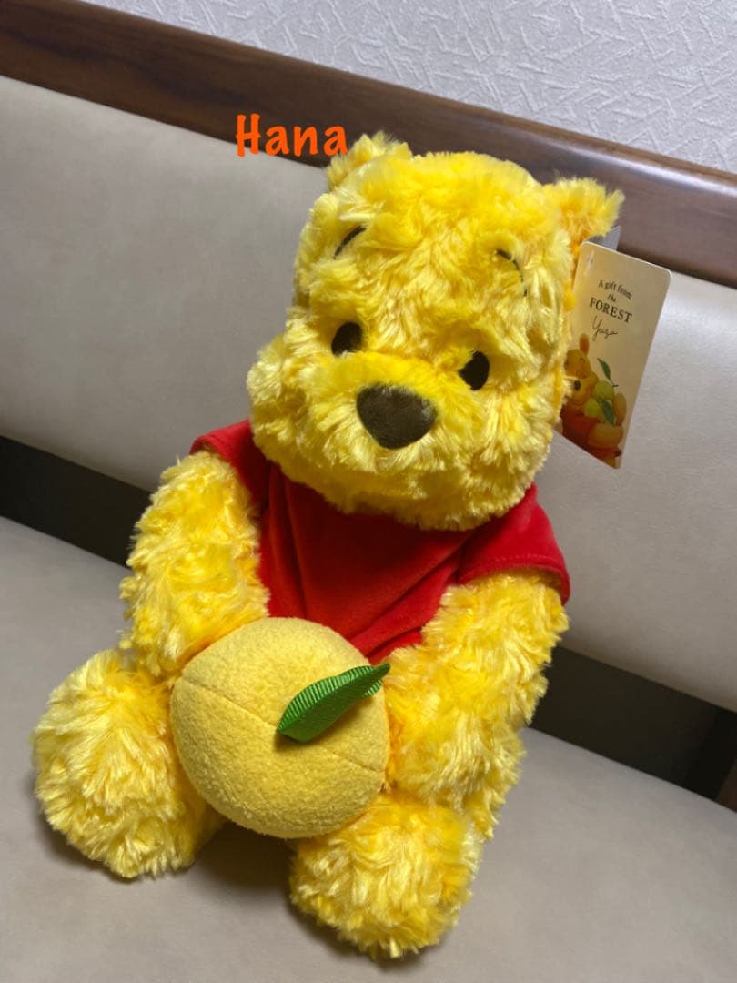 大人気 完売品 ディズニーストア限定 プーさん ゆず ぬいぐるみ Mサイズ