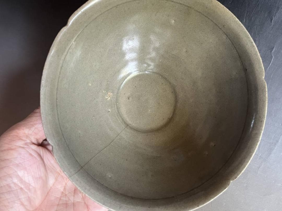 鉢■李朝 高麗李朝時代 高麗青磁 菓子器 大鉢 古玩 唐物 時代物 骨董品■