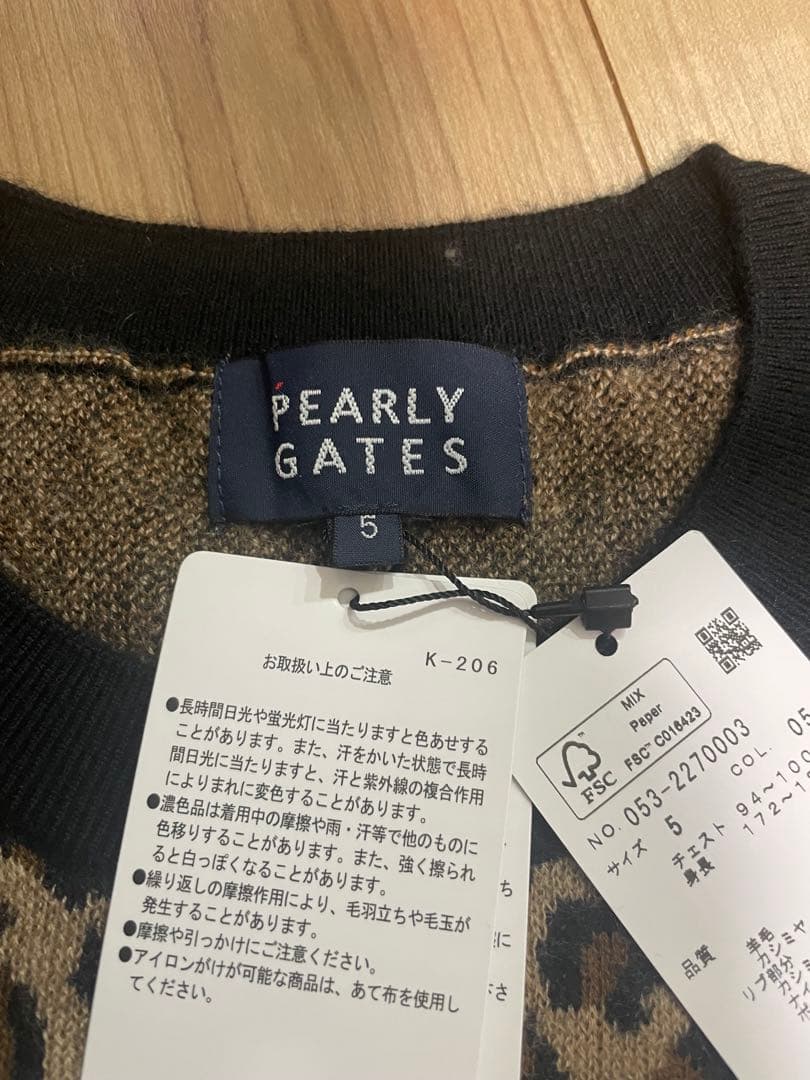 特価【新品】PEARLY GATES カシミヤ レオパード セーター ニット 5