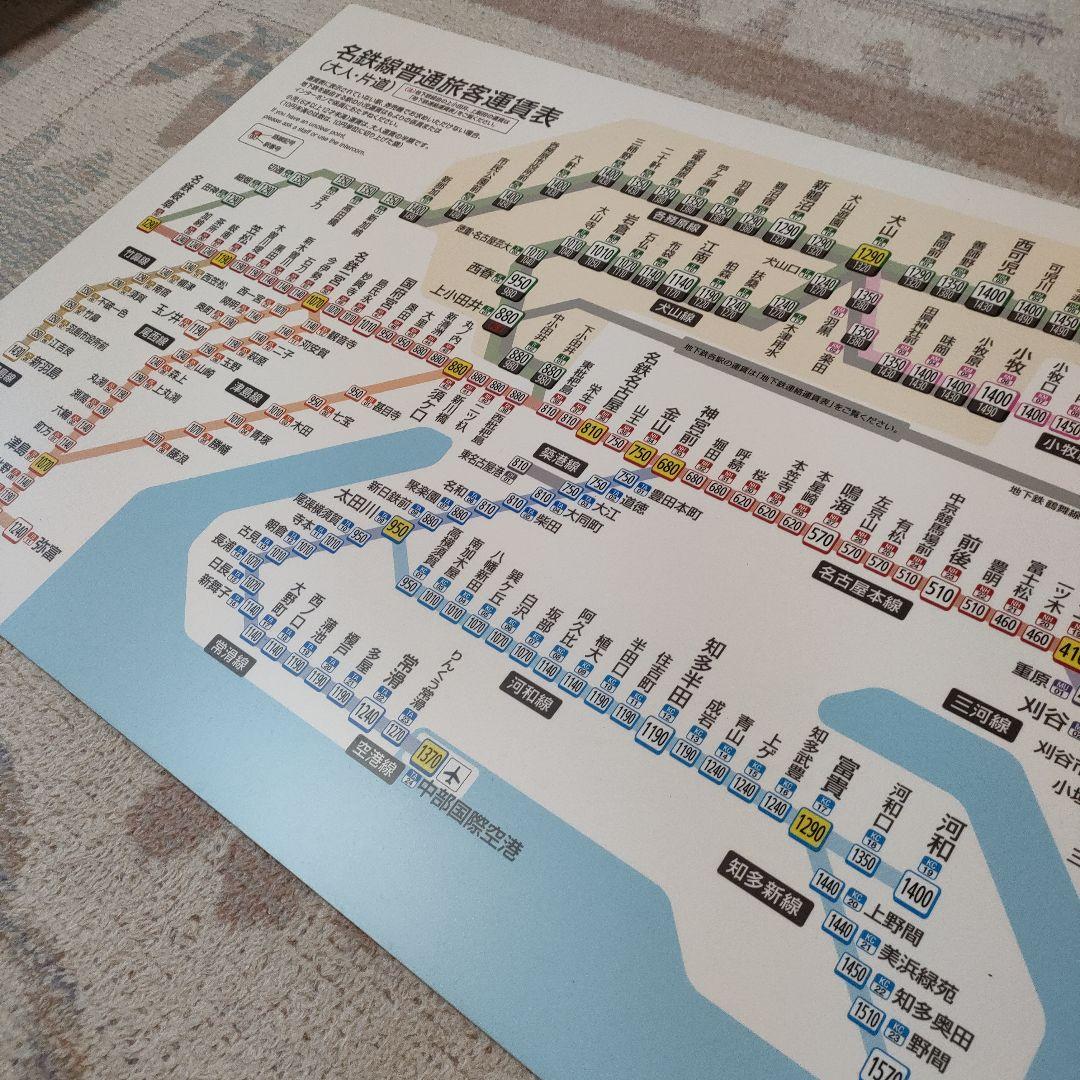 名鉄　名古屋鉄道　運賃表