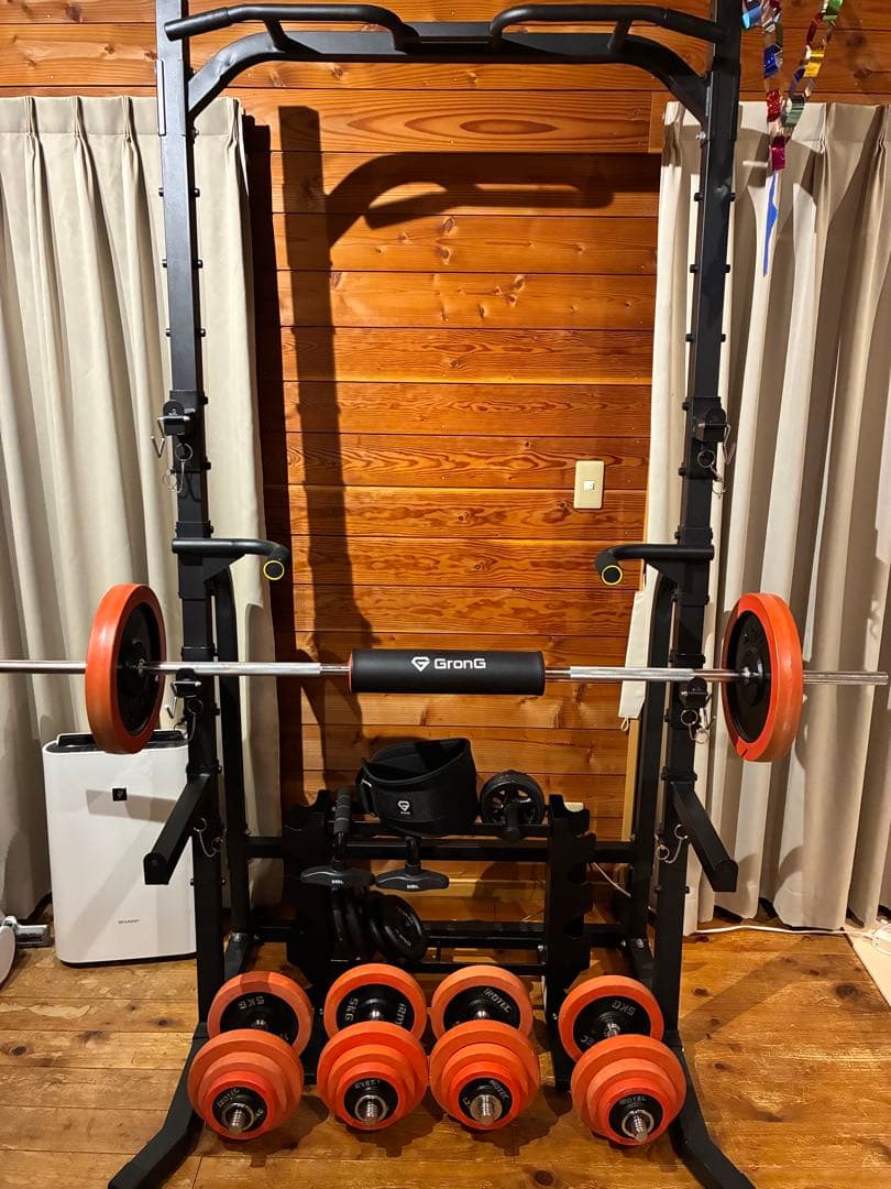 【約半額】ホームジム一式！ワサイ ハーフラック アイロテック 他 現物確認必須！