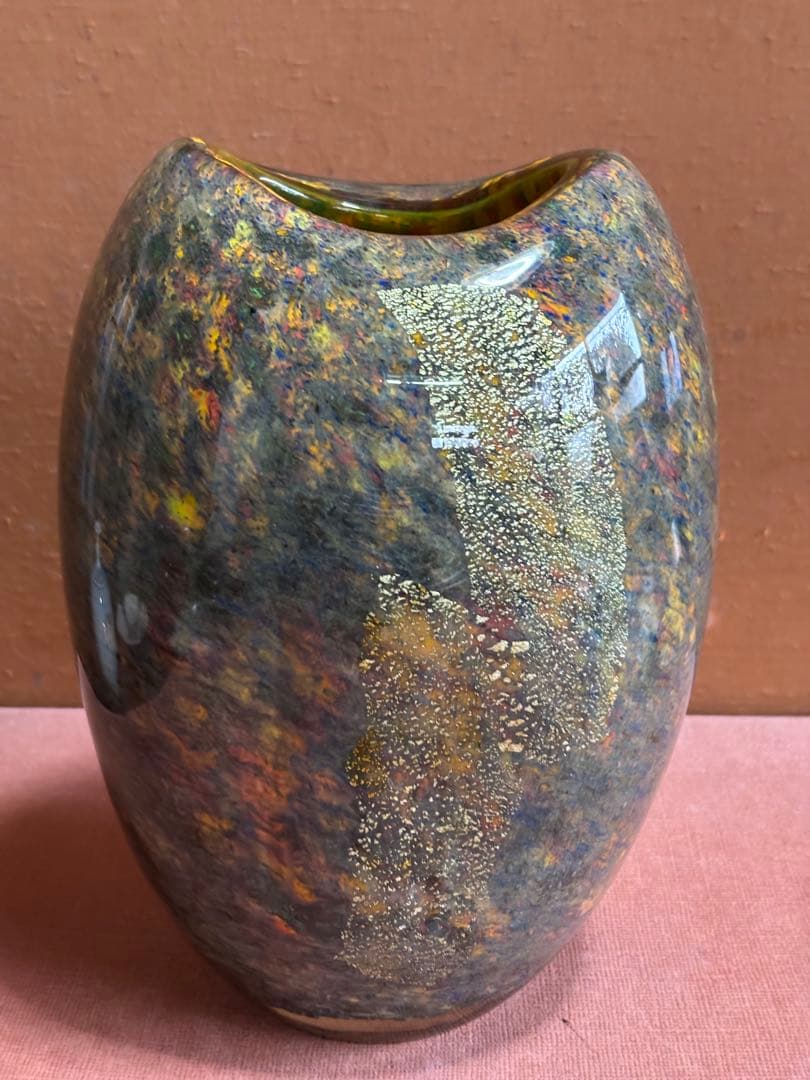 黒木国昭綾工房作琳派金彩色重文花瓶