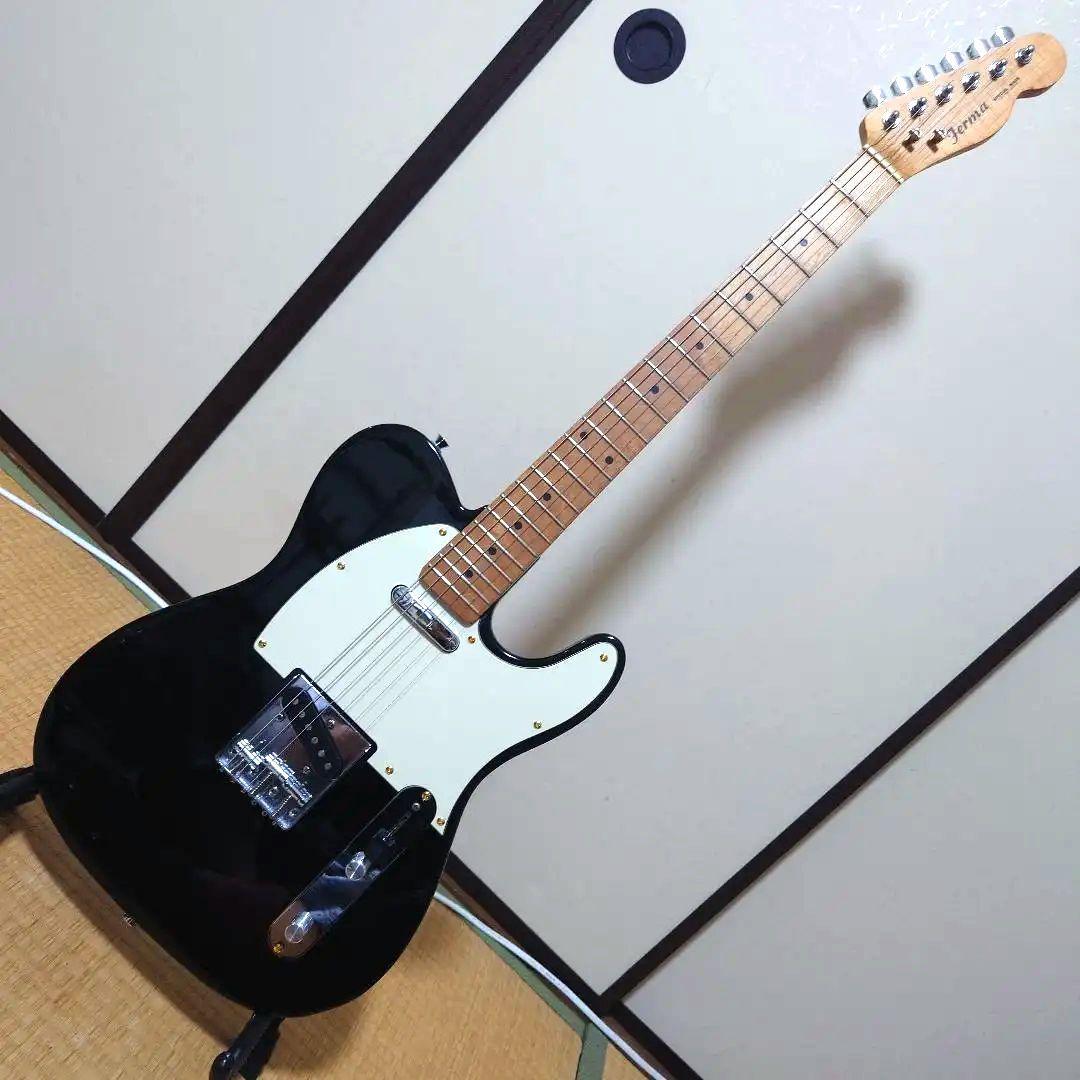 Jerma エレキギター ブラック‼️テレキャスター‼️動作確認済み‼️
