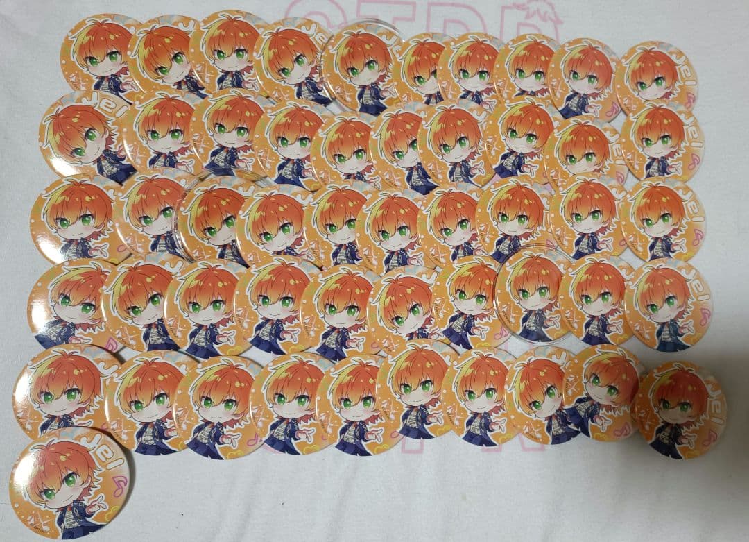 すとぷり　ジェルくん　缶バッチ　2021　new year デフォ　にゅーいやー