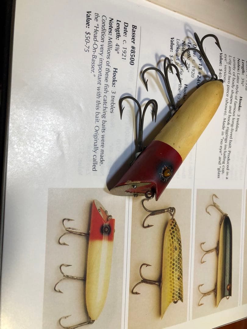 オールド old ヘドン heddonバサー Basser レッドヘッド　5／8