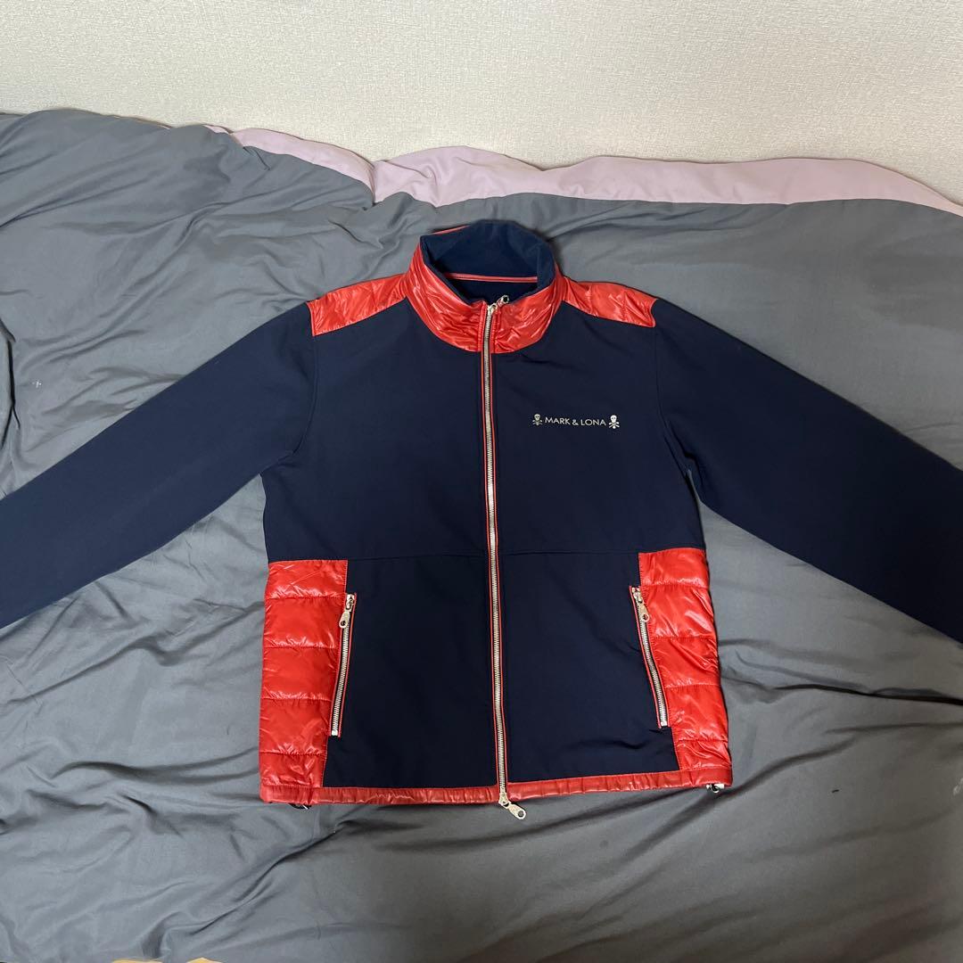 マークアンドロナ メンズセットアップ ネイビー レッド