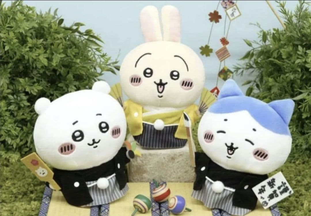 【未開封】ちいかわマーケット ぽてたまぬいぐるみ 正月 3種セット