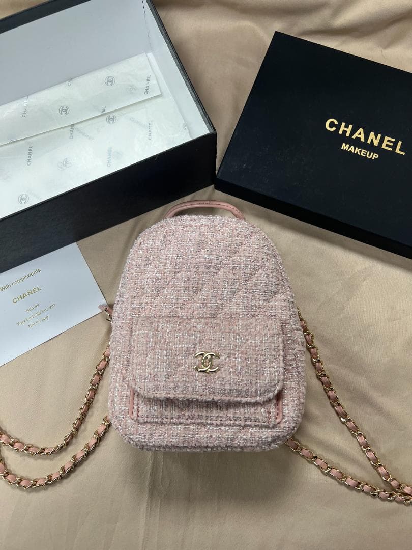 ✨VIP限定 顧客限定 非売品ツイードバックパック ピンク